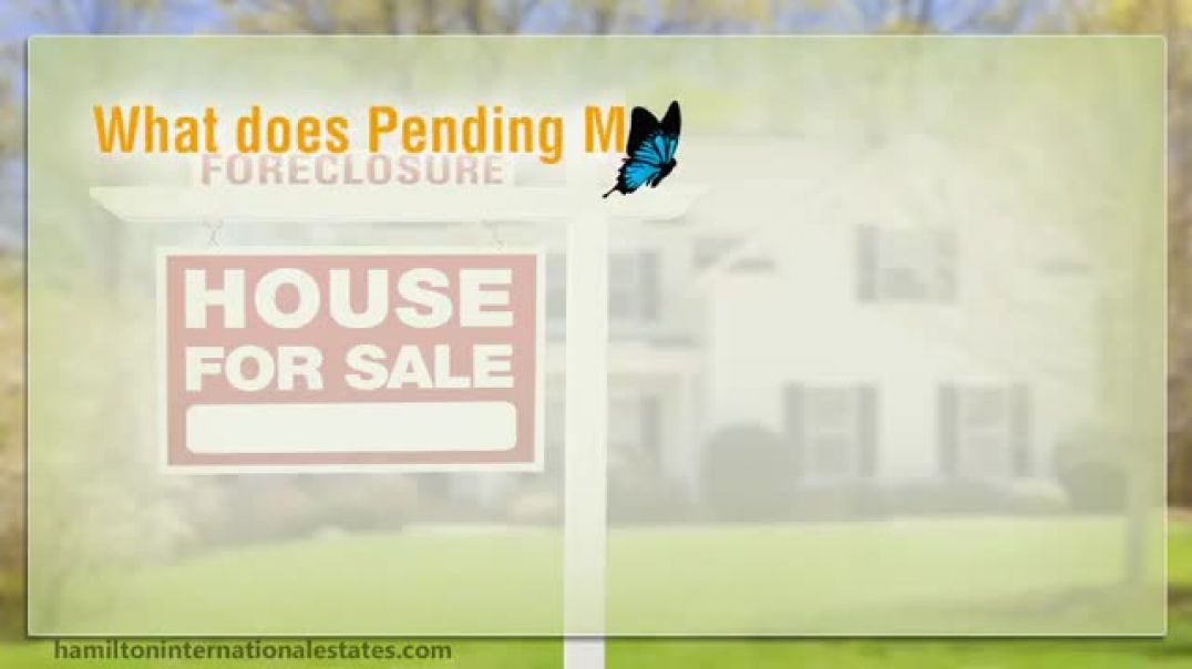 What does Pending Mean in Real Estate