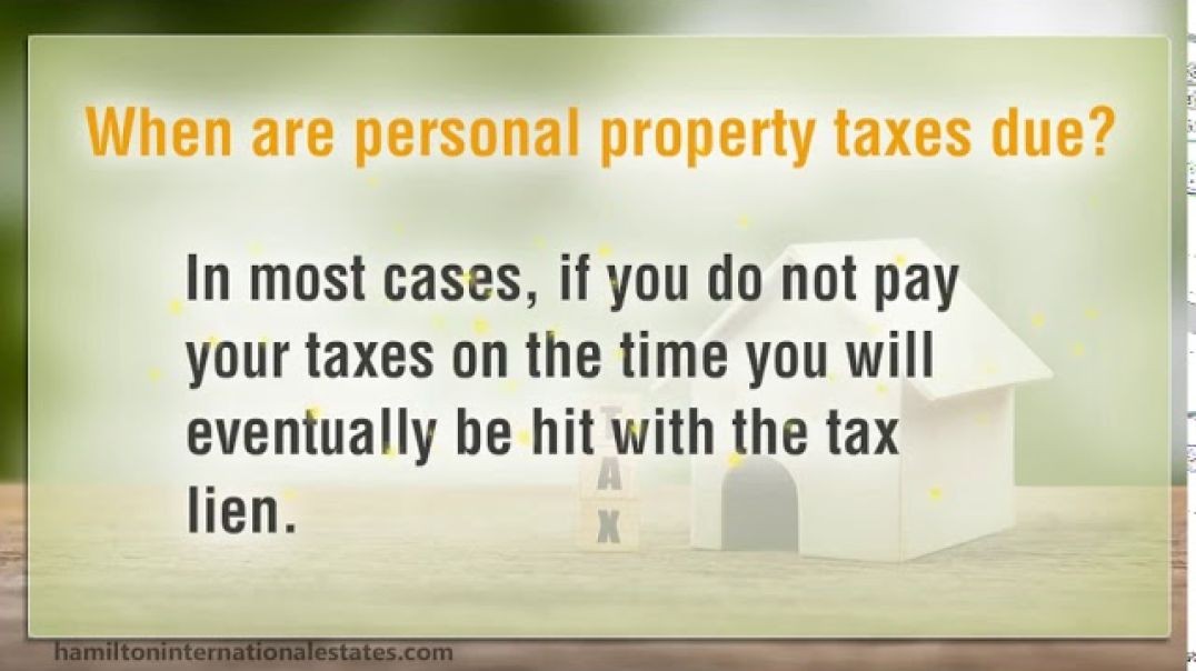 When Are Property Taxes Due  Property Taxes