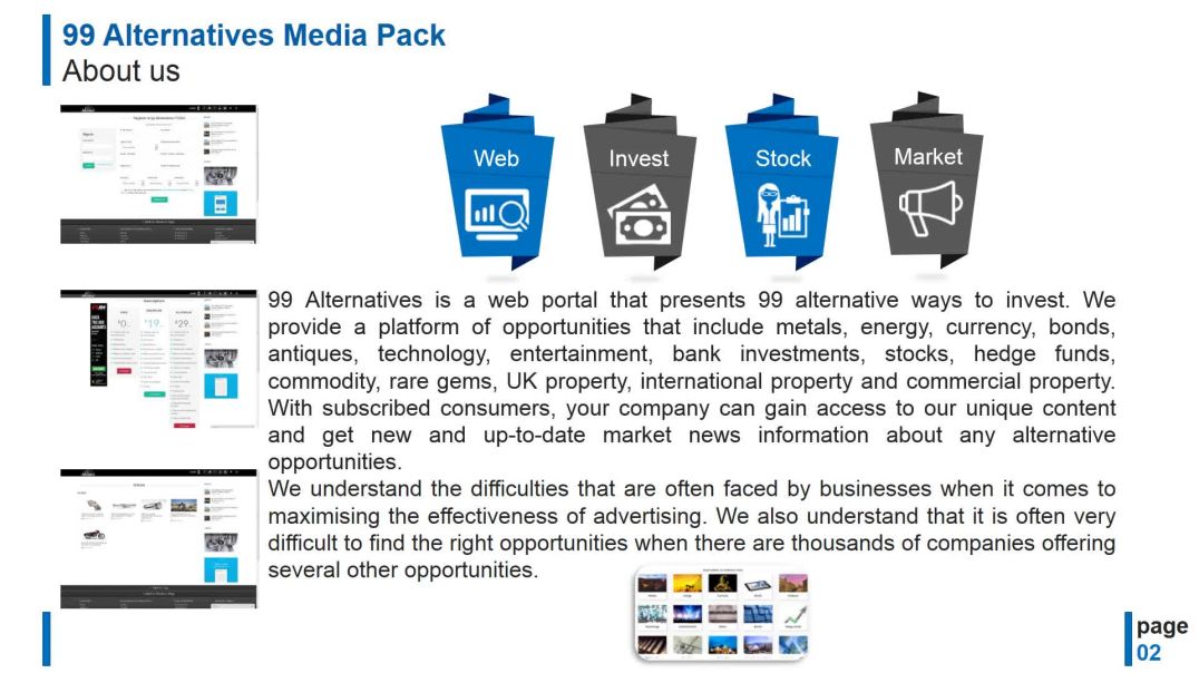 ⁣99 Alternative Presentation | Alternative Investment | Alternative Assets