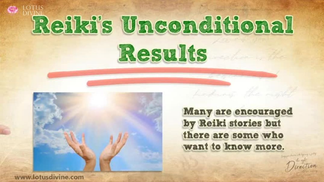 ⁣Reiki's unconditional results