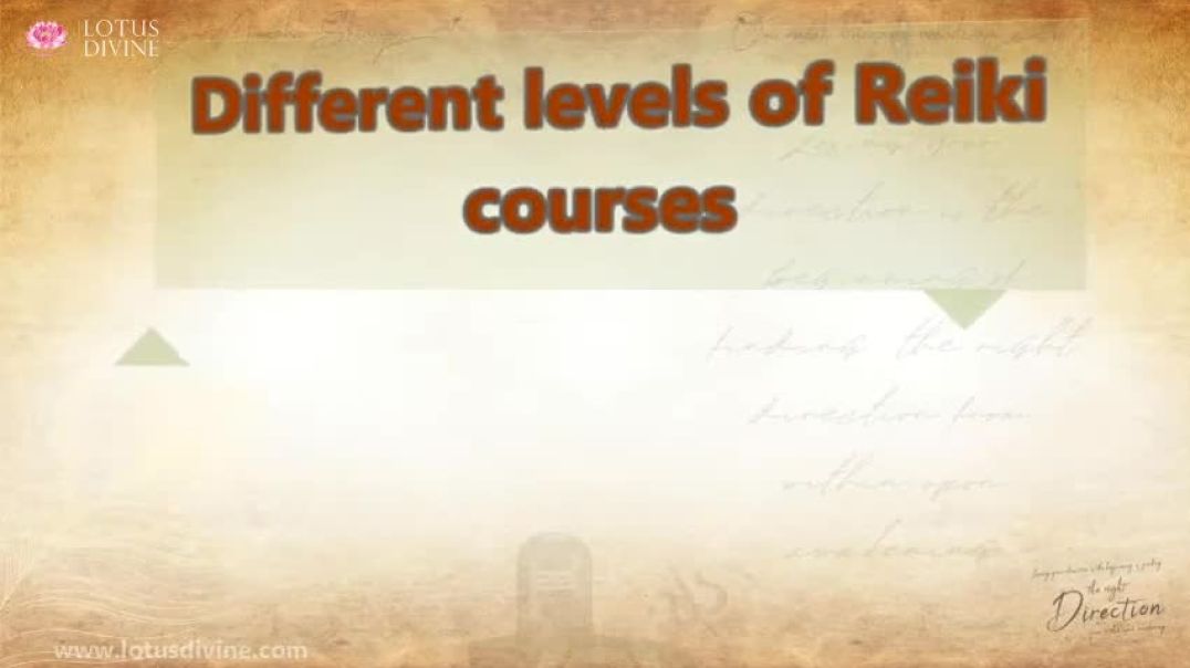 Different levels of Reiki courses