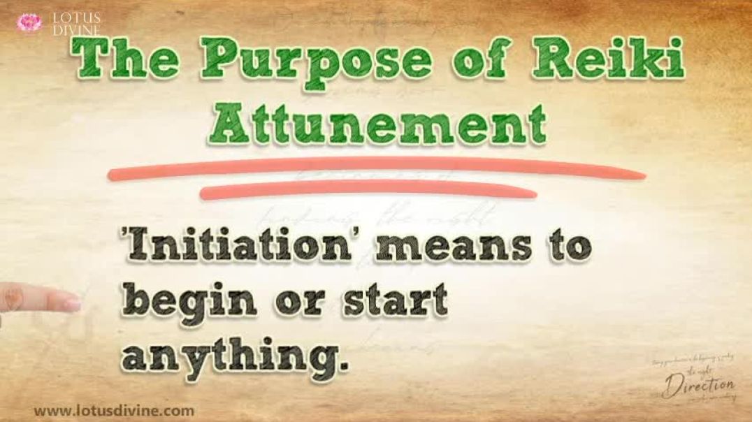 ⁣The purpose of reiki attunement