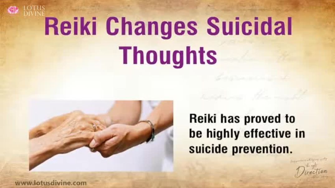 ⁣Reiki changes suicidal thoughts