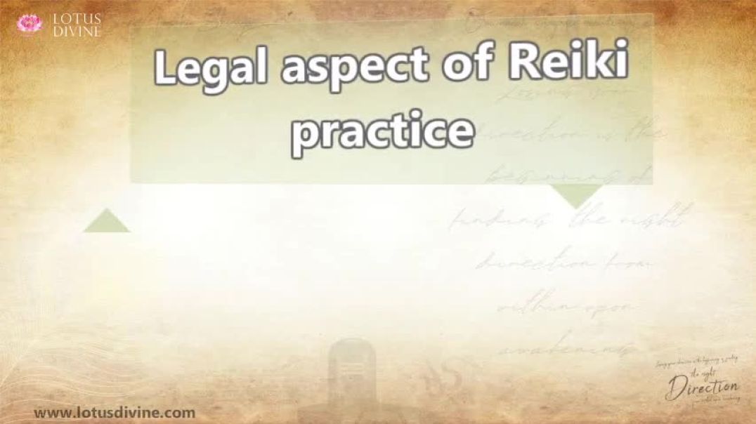 Legal aspect of Reiki practice