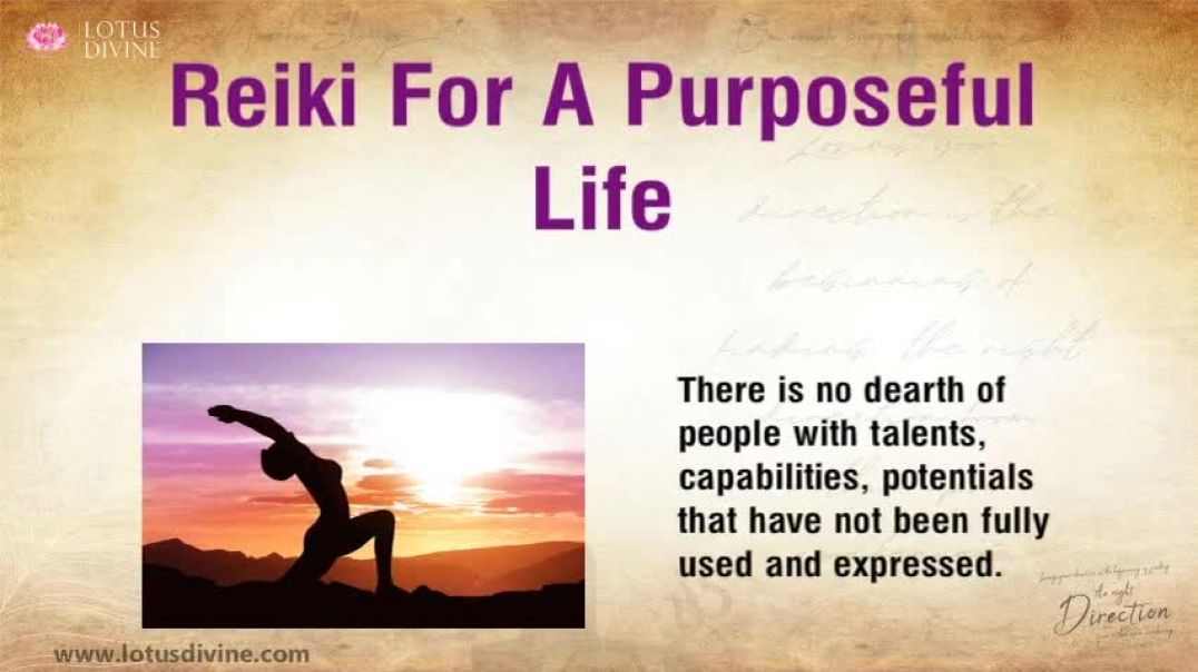 ⁣Reiki for a purposeful life