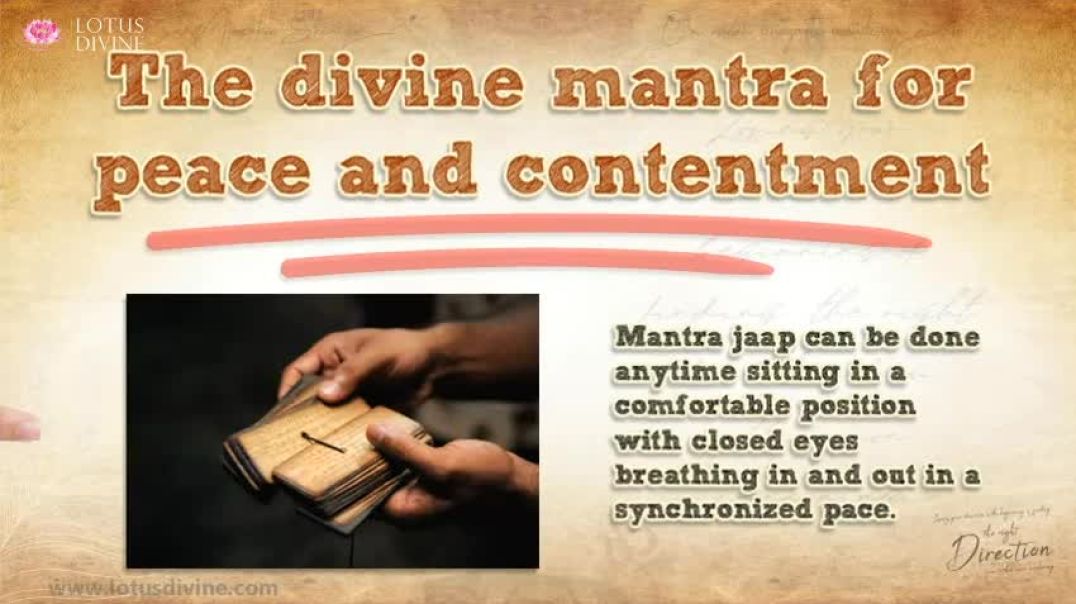 The divine mantra for peace and contentment