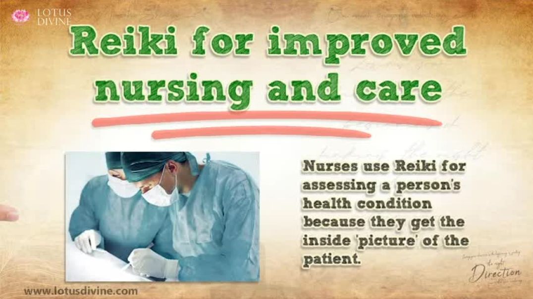 ⁣Reiki for improved nursing and care