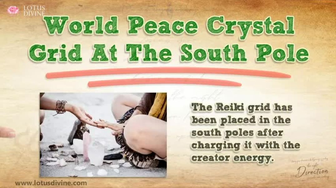 ⁣World Peace Crystal Grid At The South Pole