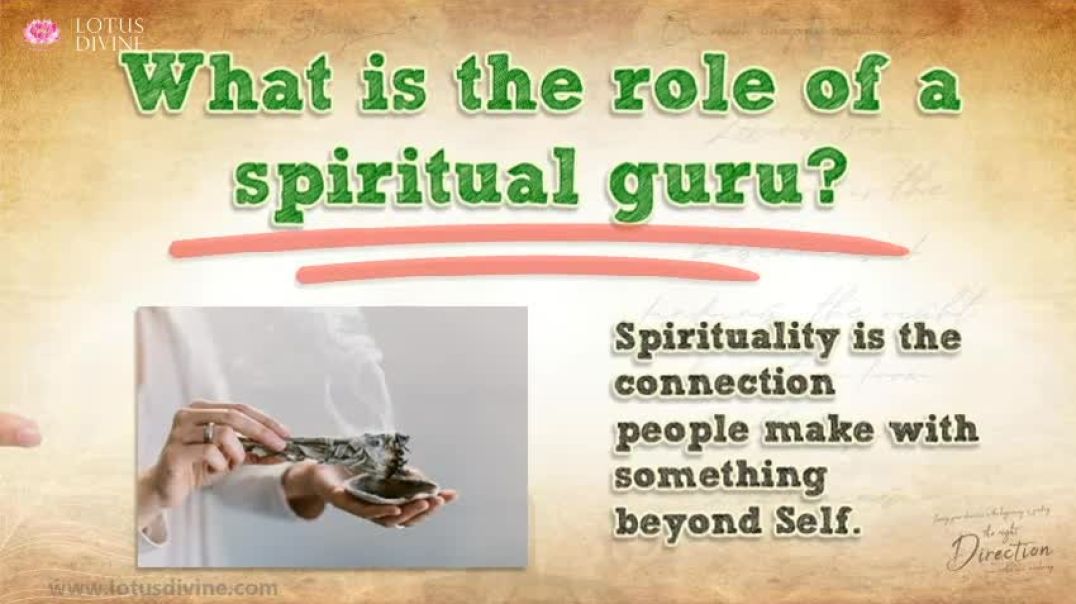 ⁣What is the role of a spiritual guru