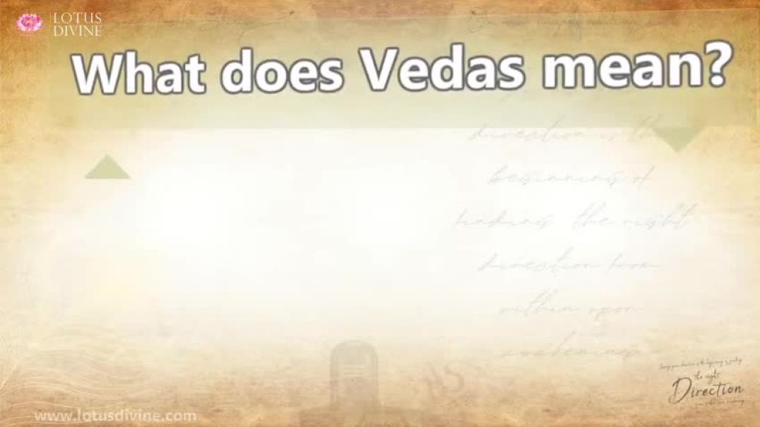 ⁣What does Vedas mean