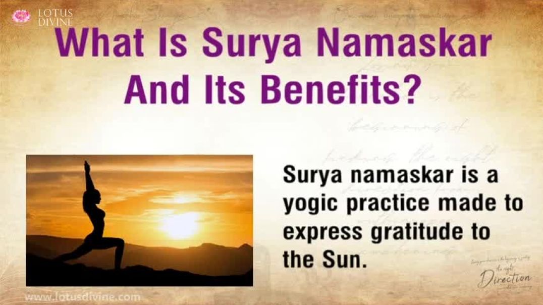 ⁣What is surya namaskar and its benefits