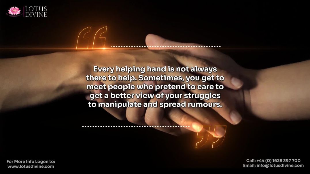 ⁣Every helping hand is not always there to help. Sometimes, you get to meet people who pretend to car