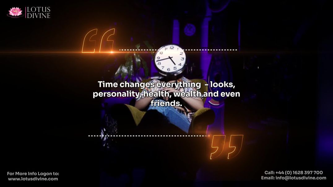 ⁣Time changes everything  - looks, personality, health, wealth and even friends.