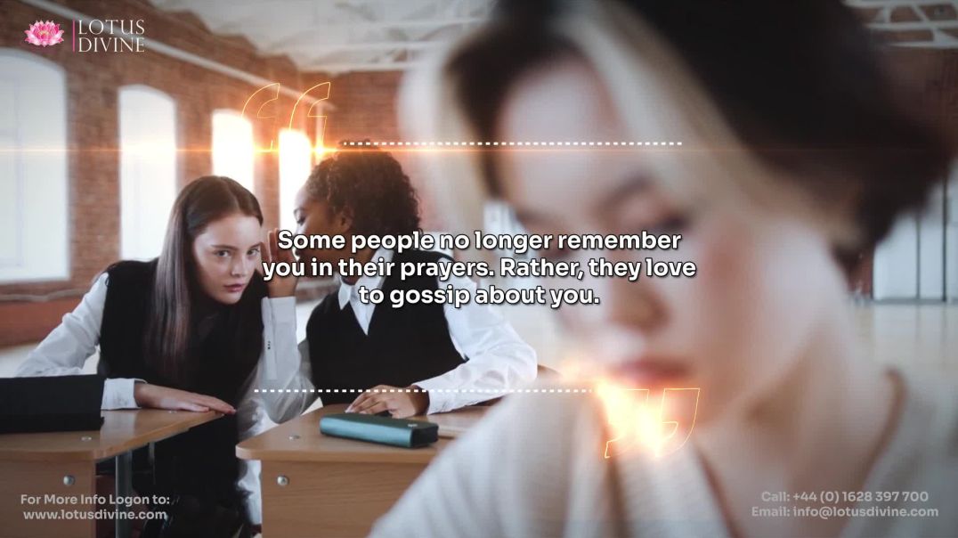 ⁣Some people no longer remember you in their prayers. Rather, they love to gossip about you.