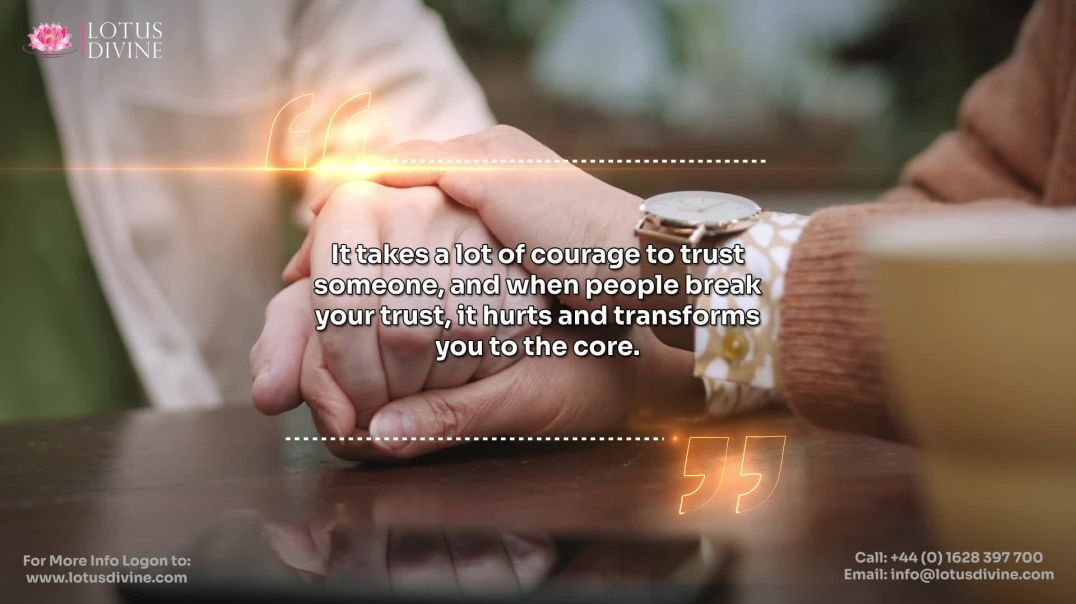 ⁣It takes a lot of courage to trust someone, and when people break your trust, it hurts and transform