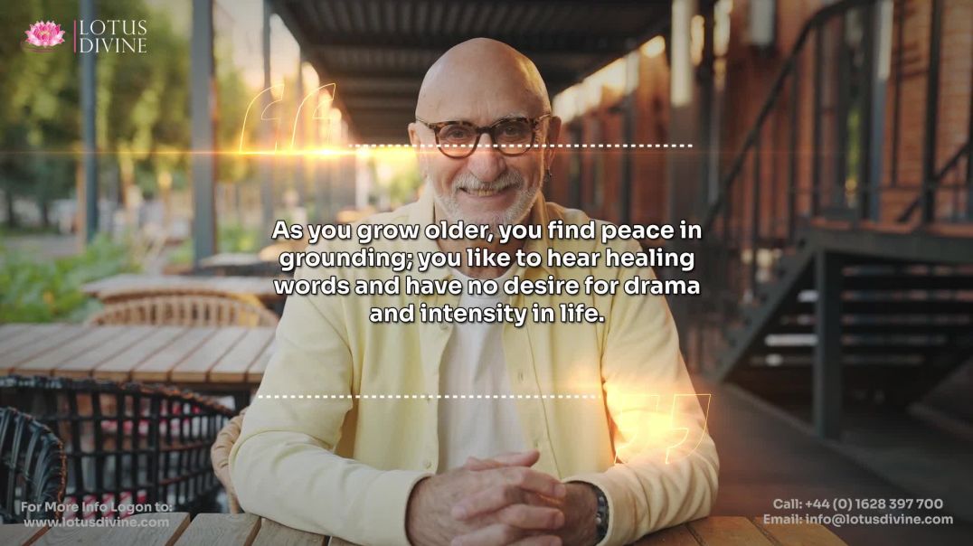 ⁣As you grow older, you find peace in grounding; you like to hear healing words and have no desire fo