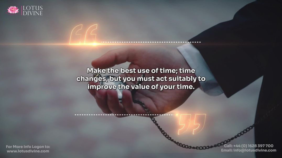 ⁣Make the best use of time; time changes, but you must act suitably to improve the value of your time