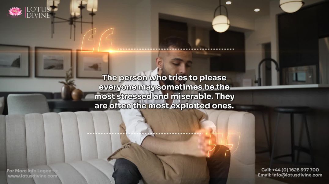 ⁣The person who tries to please everyone may sometimes be the most stressed and miserable. They are o