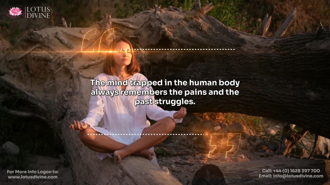 ⁣The mind trapped in the human body always remembers the pains and the past struggles.