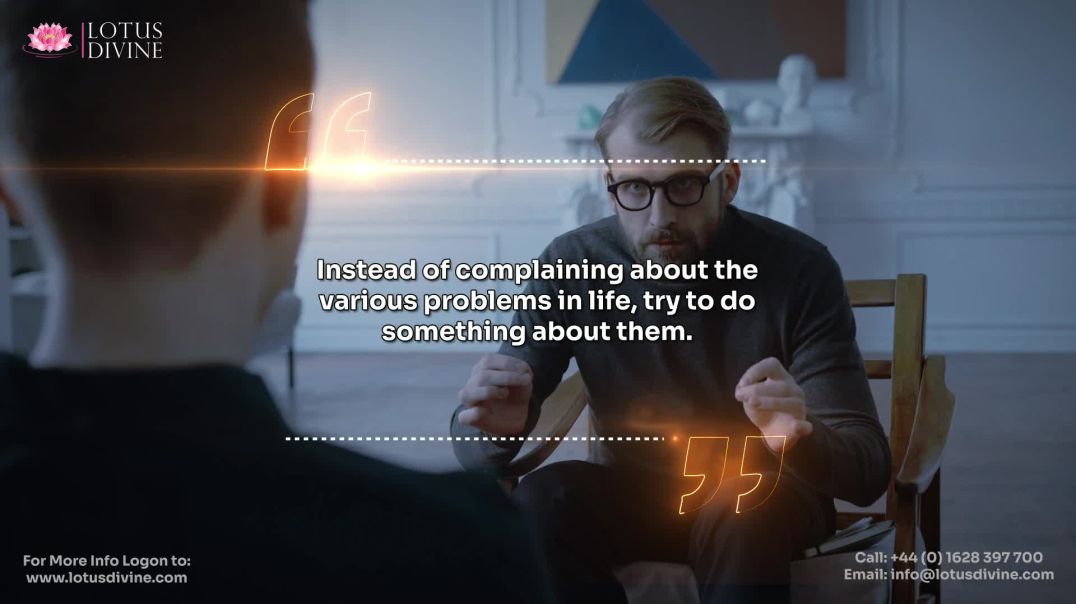 ⁣Instead of complaining about the various problems in life, try to do something about them.