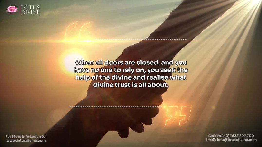 ⁣When all doors are closed, and you have no one to rely on, you seek the help of the divine and reali