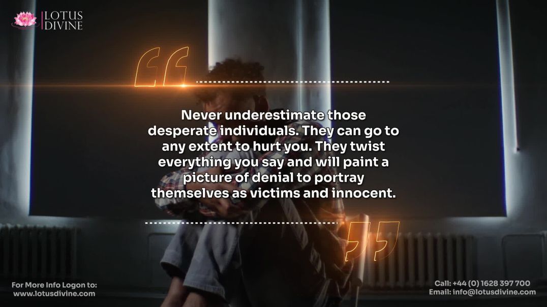 ⁣Never underestimate those desperate individuals. They can go to any extent to hurt you. They twist e