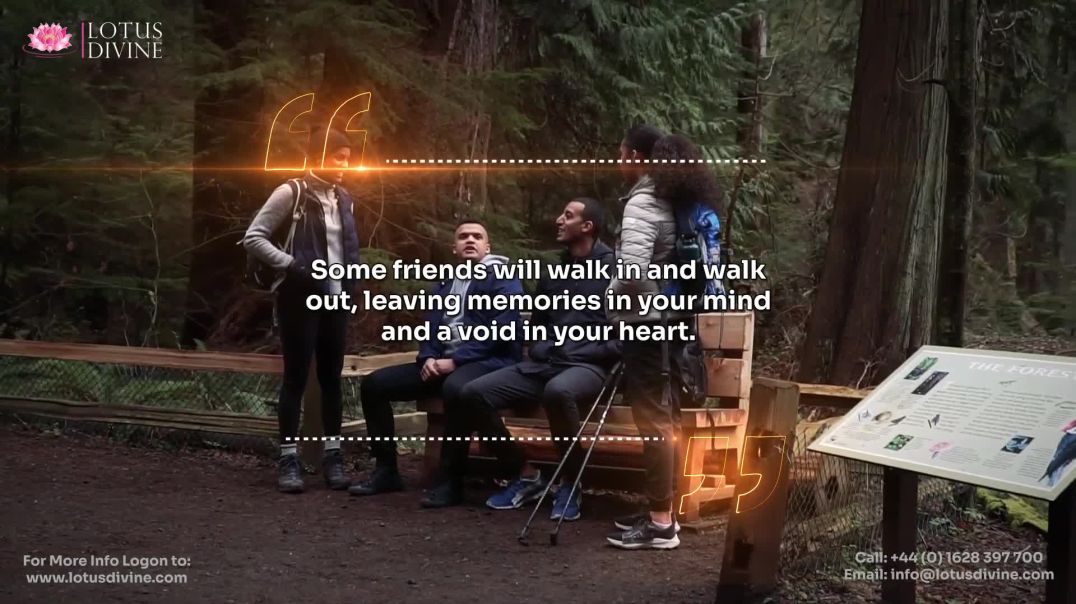 ⁣Some friends will walk in and walk out, leaving memories in your mind and a void in your heart.