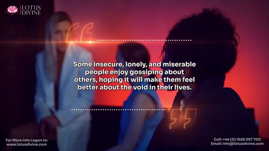 ⁣Some insecure, lonely, and miserable people enjoy gossiping about others, hoping it will make them f
