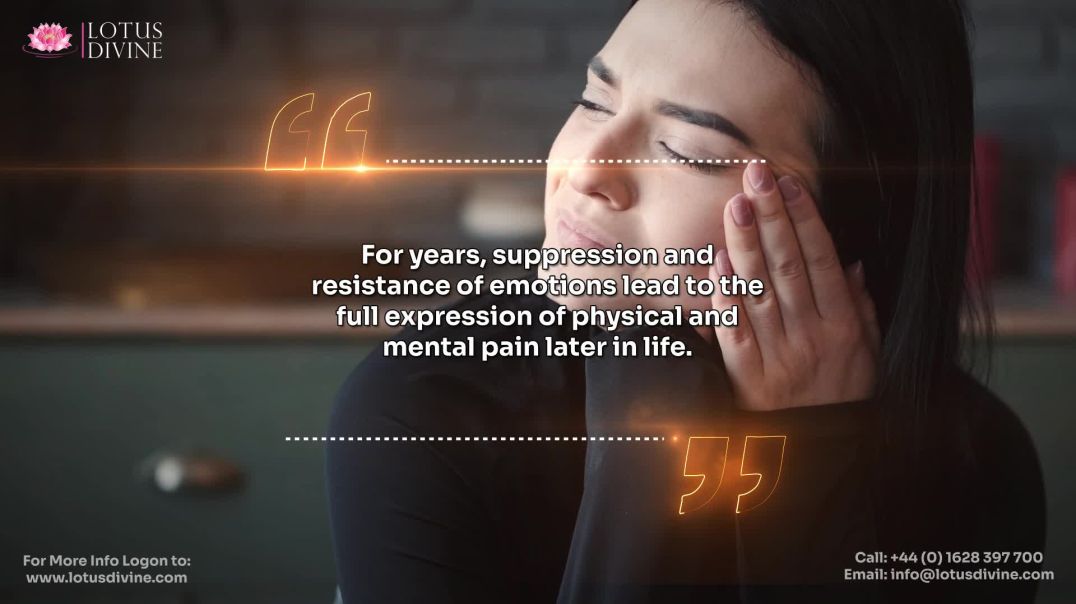 ⁣For years, suppression and resistance of emotions lead to the full expression of physical and mental