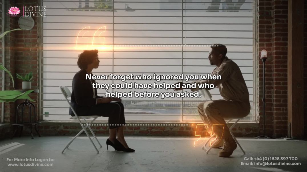 ⁣Never forget who ignored you when they could have helped and who helped before you asked.