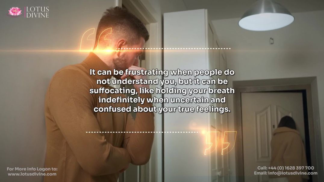 ⁣It can be frustrating when people do not understand you, but it can be suffocating, like holding you