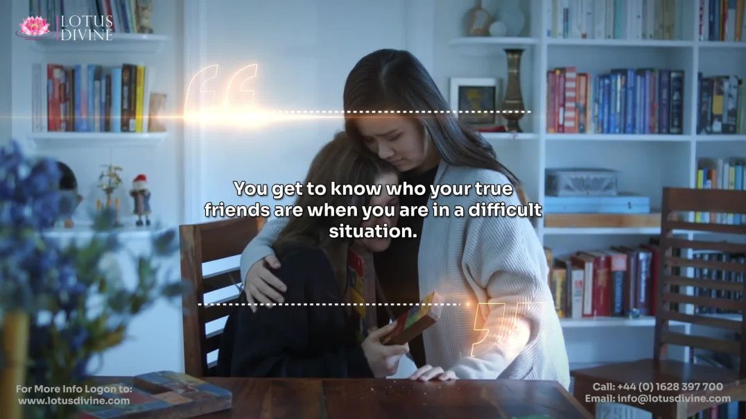 ⁣You get to know who your true friends are when you are in a difficult situation.