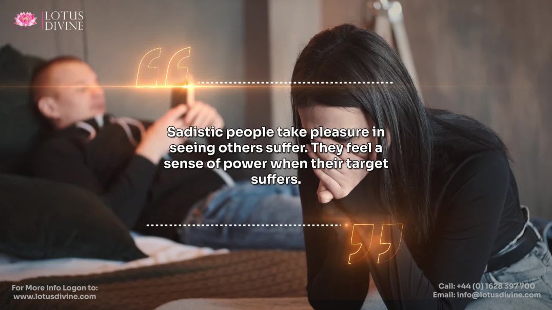 ⁣Sadistic people take pleasure in seeing others suffer. They feel a sense of power when their target