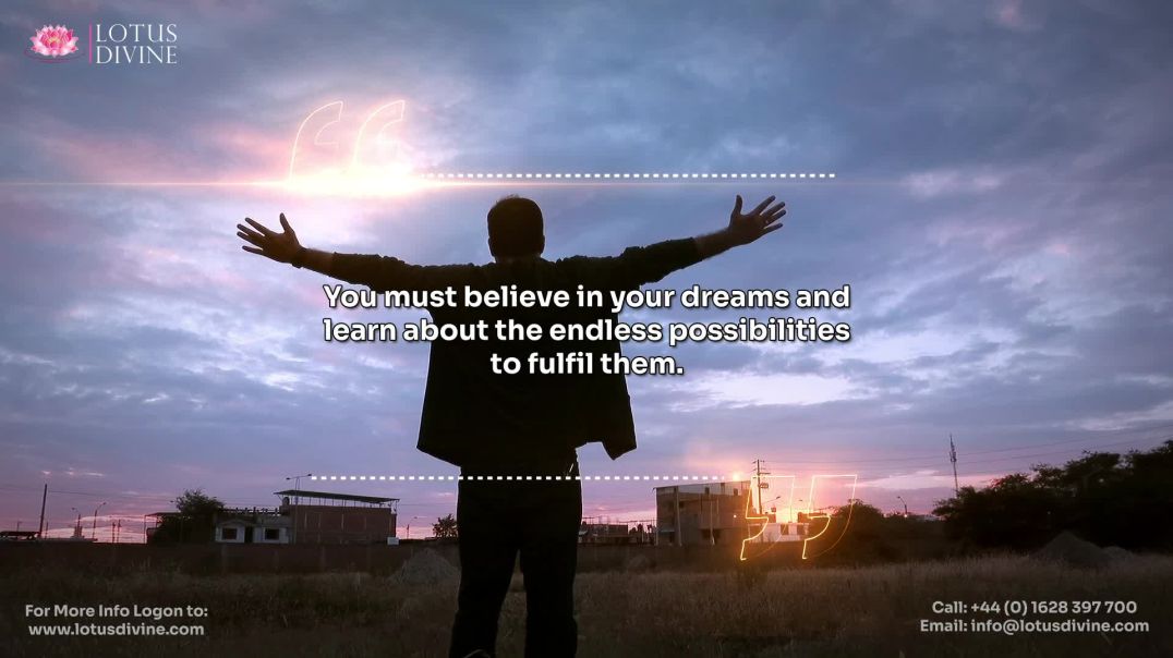 ⁣You must believe in your dreams and learn about the endless possibilities to fulfil them.