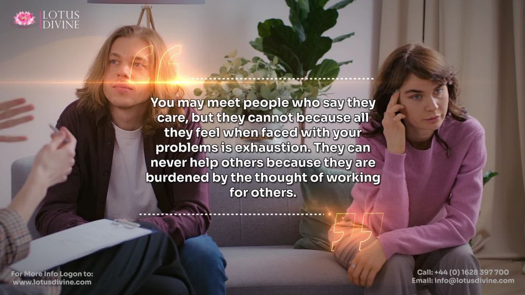 ⁣You may meet people who say they care, but they cannot because all they feel when faced with your pr