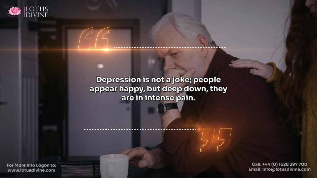 ⁣Depression is not a joke; people appear happy, but deep down, they are in intense pain.