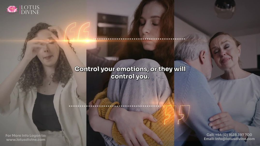 ⁣Control your emotions, or they will control you.