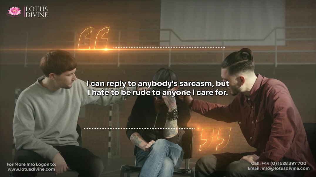 ⁣I can reply to anybody's sarcasm, but I hate to be rude to anyone I care for.