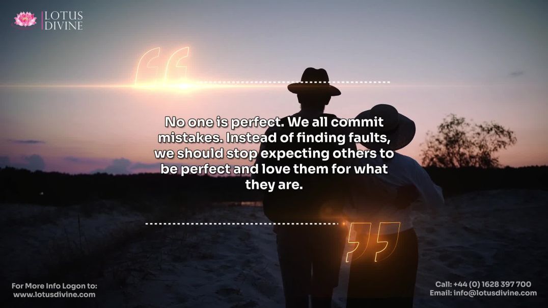 ⁣No one is perfect. We all commit mistakes. Instead of finding faults, we should stop expecting other