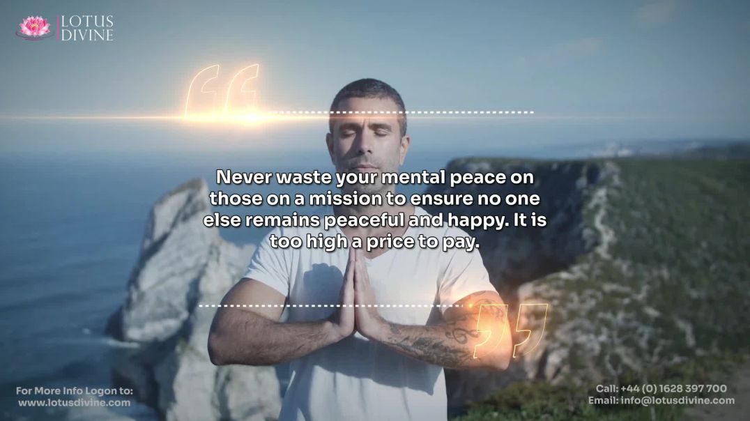 ⁣Never waste your mental peace on those on a mission to ensure no one else remains peaceful and