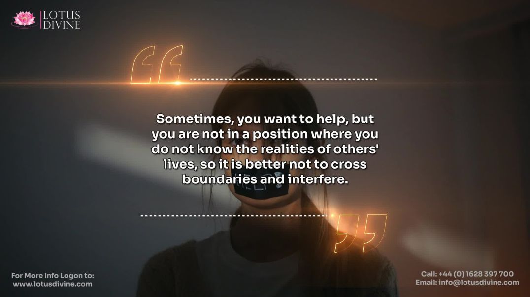 ⁣Sometimes, you want to help, but you are not in a position where you do not know the realities of ot
