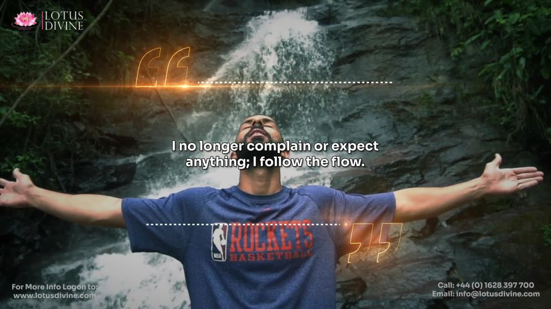 ⁣I no longer complain or expect anything; I follow the flow.