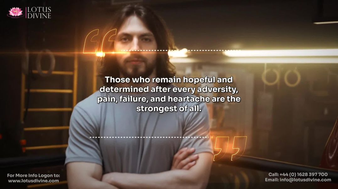 ⁣Those who remain hopeful and determined after every adversity, pain, failure, and heartache are the 