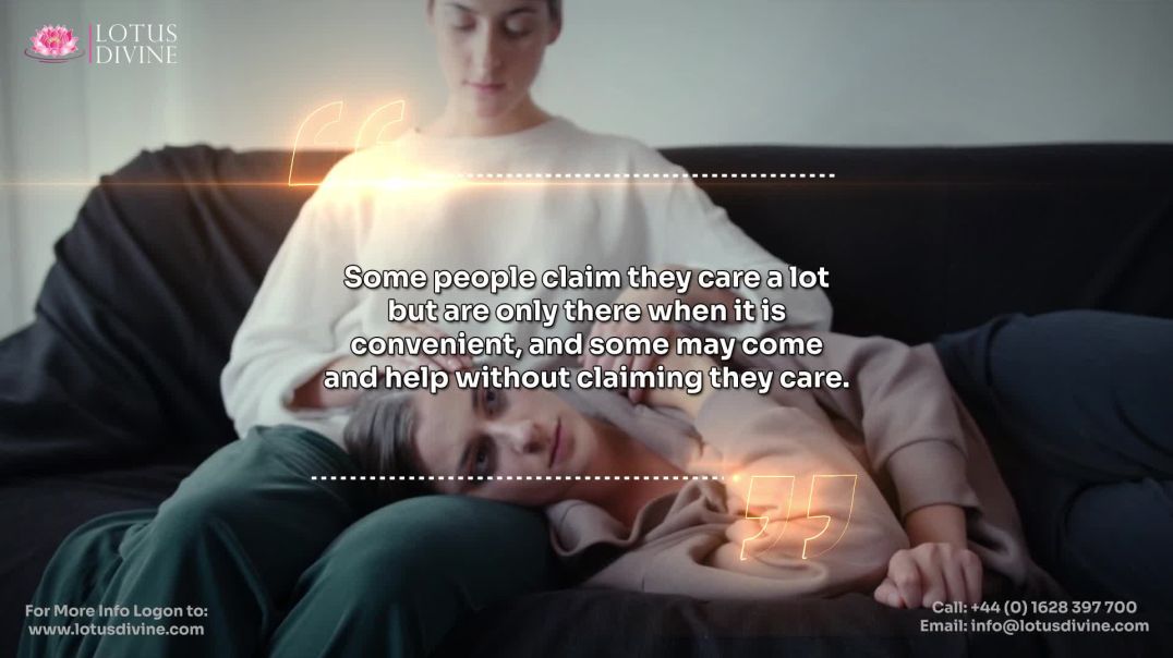 ⁣Some people claim they care a lot but are only there when it is convenient, and some may come and he