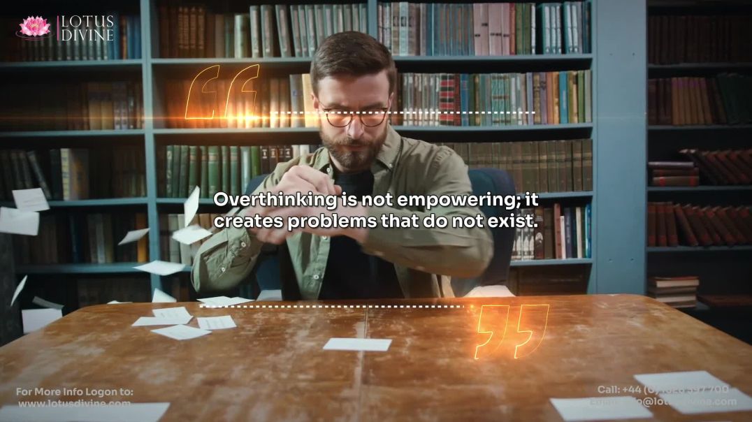 ⁣Overthinking is not empowering; it creates problems that do not exist.