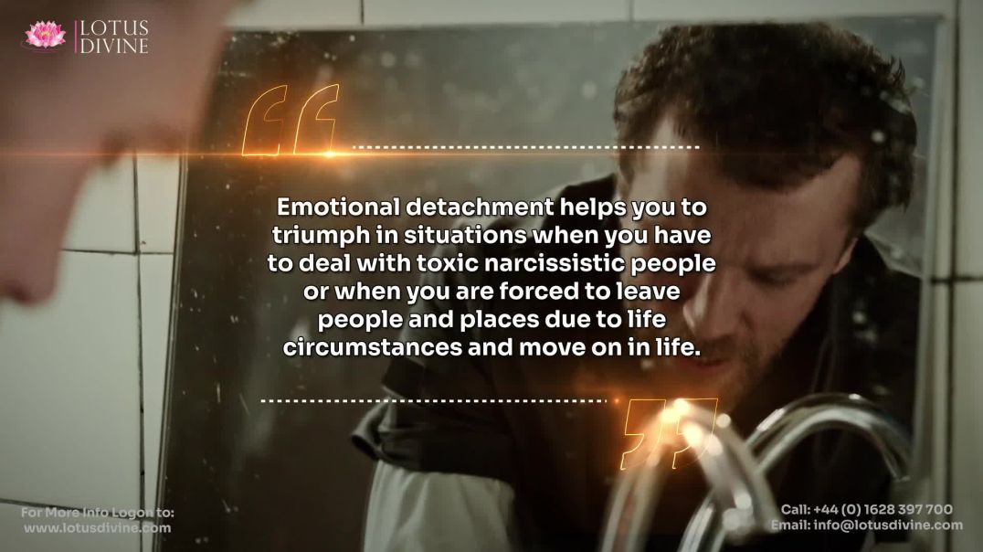 ⁣Emotional detachment helps you to triumph in situations when you have to deal with toxic narcissisti