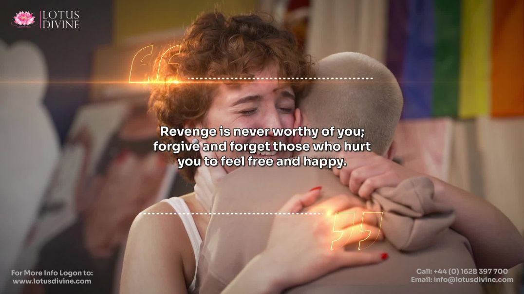 ⁣Revenge is never worthy of you; forgive and forget those who hurt you to feel free and happy.