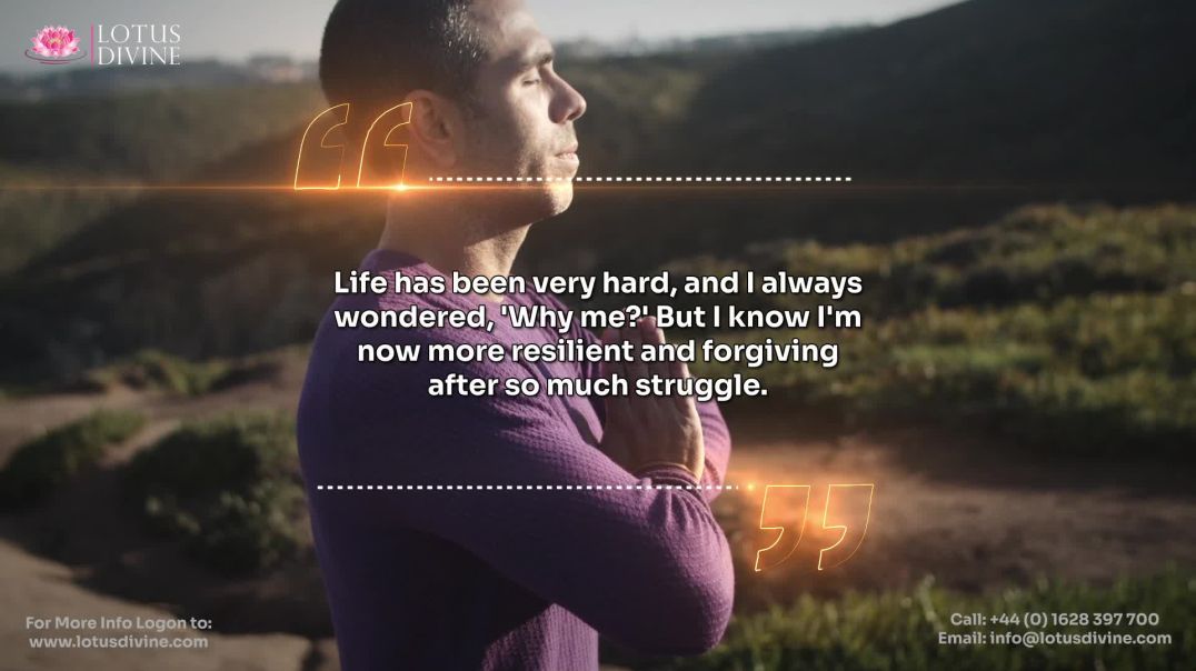 ⁣Life has been very hard, and I always wondered, 'Why me?' But I know I'm now more res