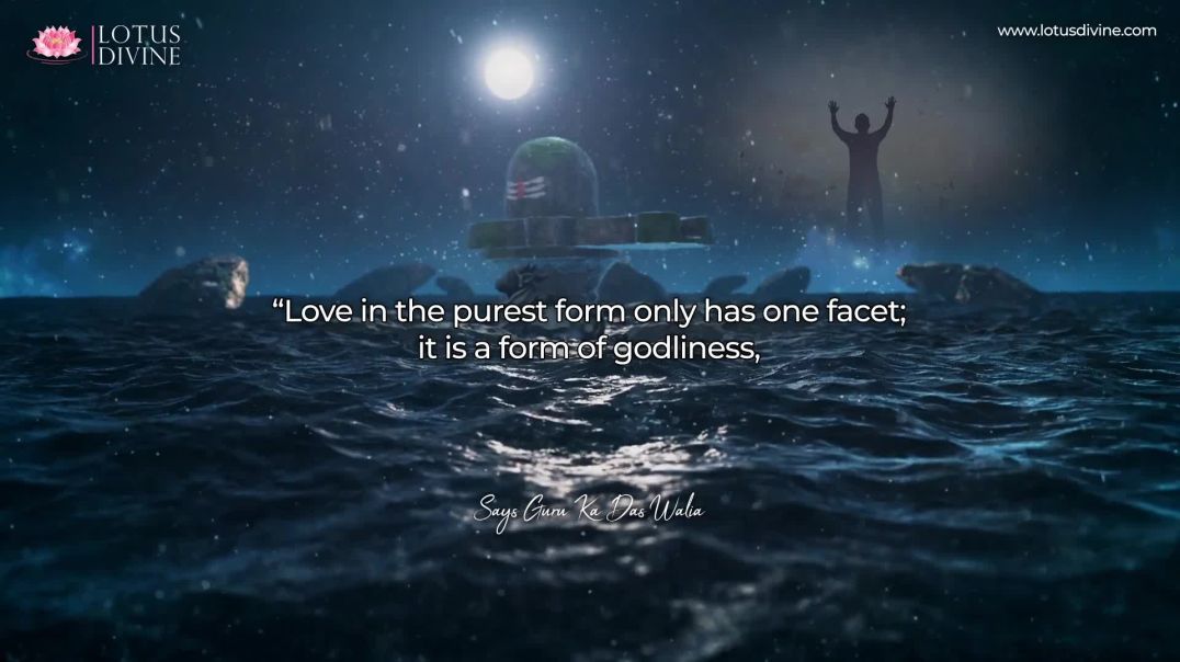 ⁣Love in the purest form only has one facet; it is a form of godliness | Quote 228