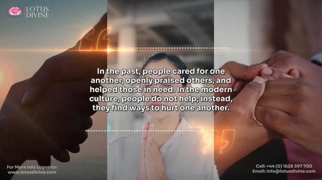 ⁣In the past, people cared for one another, openly praised others, and helped those in need. In the m
